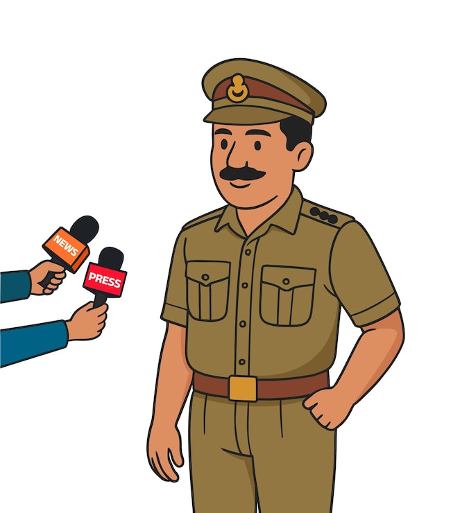 ilustrasi-vektor-petugas-polisi-india-berbicara-di-konferensi-pers_549515-2122
